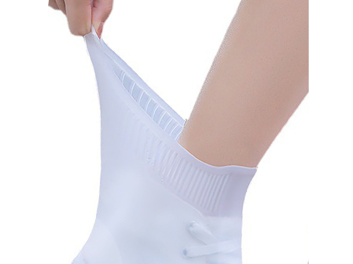 Eoocoo Waterproof Dustproof Reusable White Rain Shoe Covers