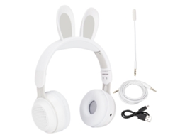 Fone de Ouvido Bluetooth Mali 5.3 Over Ear com Microfone e Display de Bateria Led