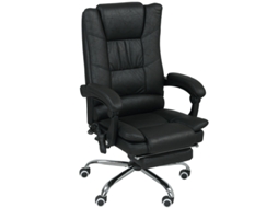 Cadeira de Massagem para Escritório, apoio de pés, altura ajustável, preta, 64x70x118cm VELTRIX NOVELTRIX
