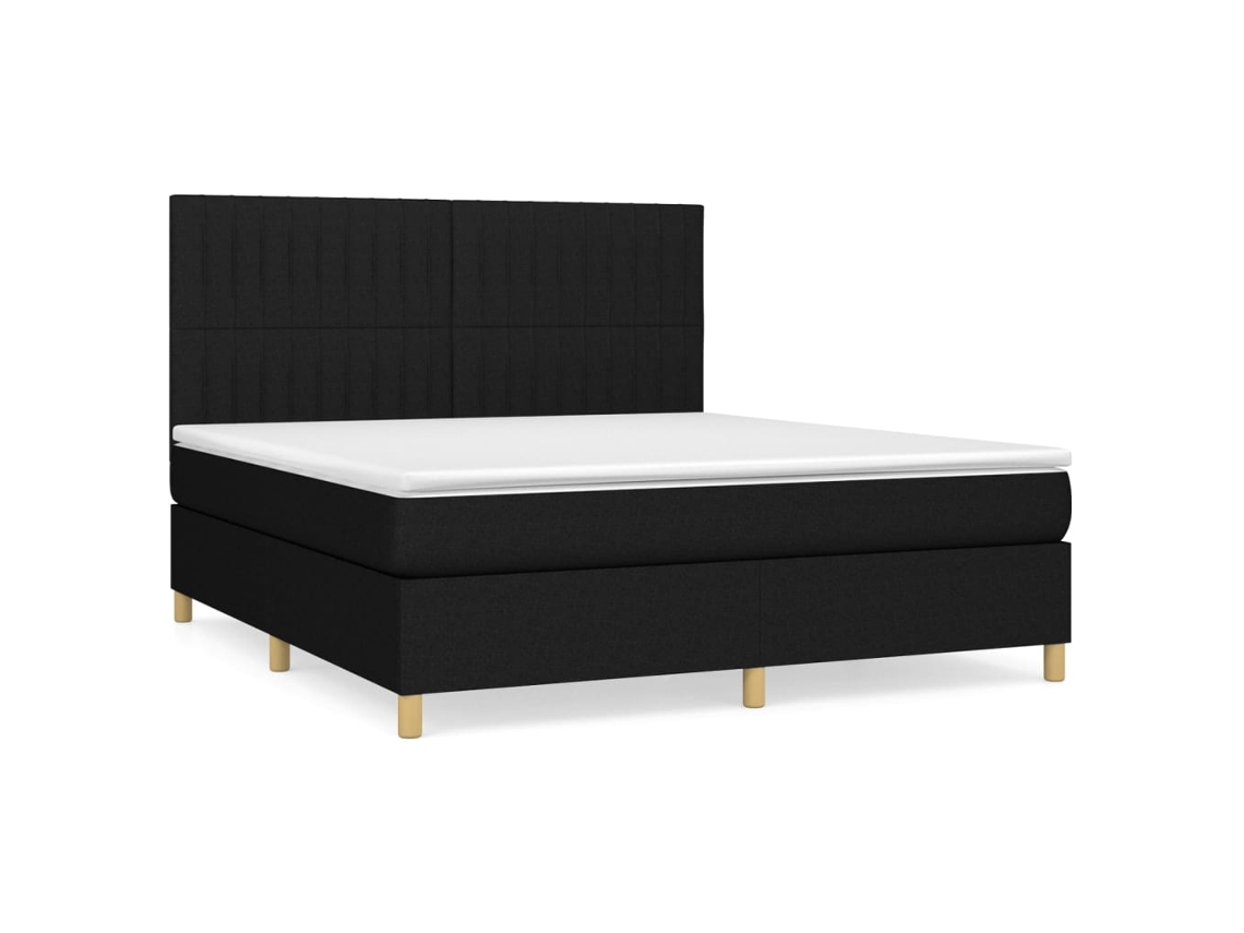 Box Spring Bed, Box Spring Beds Vidaxl Preto Tecido (160 X 200 Cm)