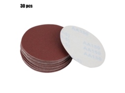 30 Lixa Redonda De 5 Polegadas 120 Grit Para Lixar E Polir, Papel Abrasivo Para Lixadeira