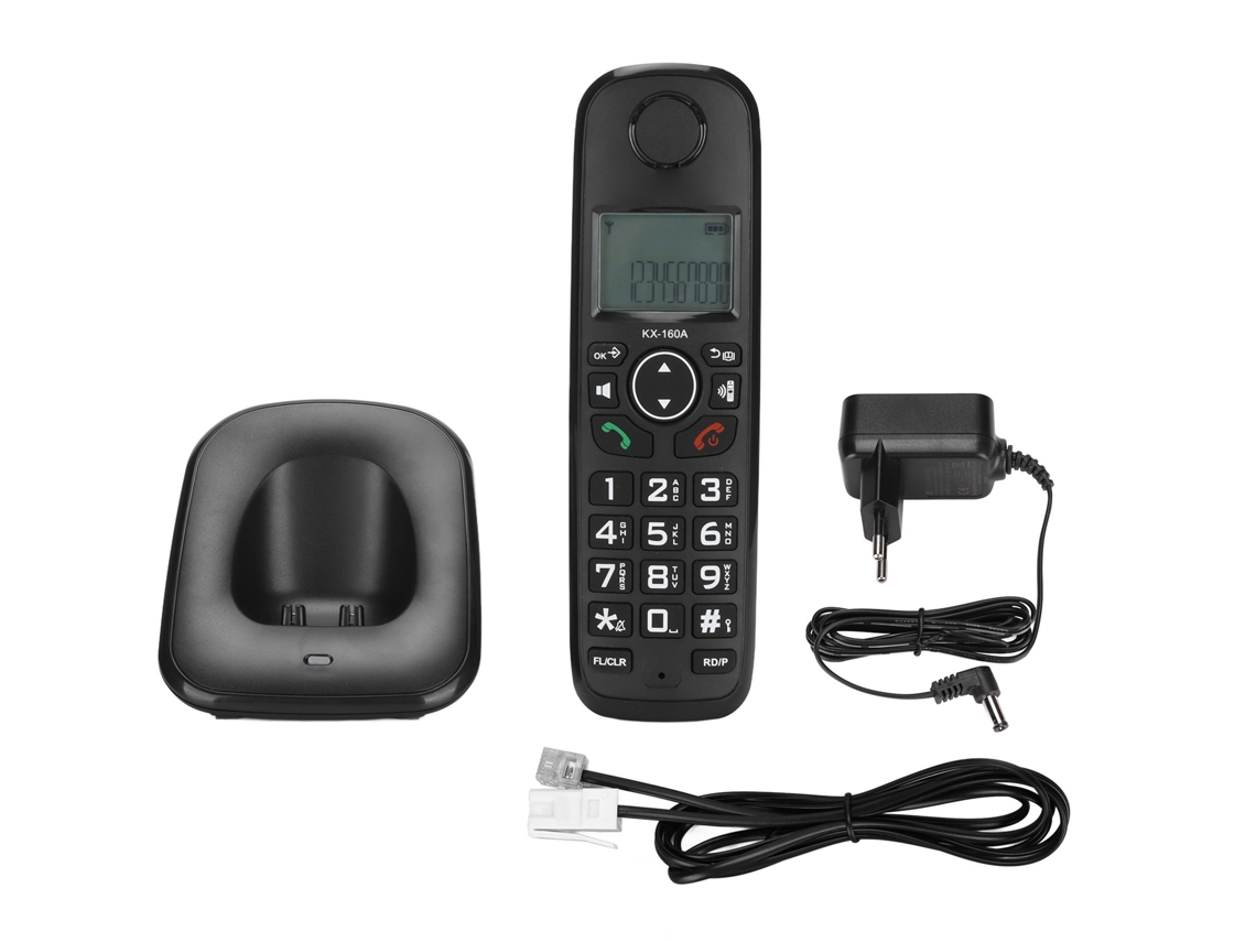 Telefone Sem Fio Com Id De Chamada, Discagem Rápida Com Um Toque E Display Lcd
