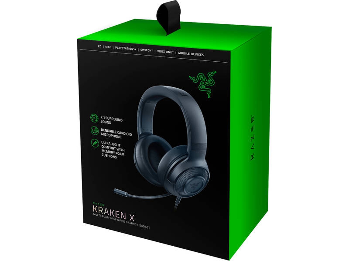 Auscultadores Gaming com Fio RAZER KRAKEN X Over Ear PC Noise