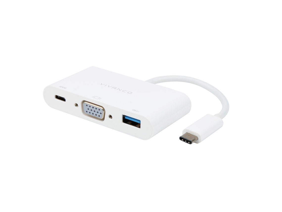 Vivanco Cc Uc Uacvga com Fios Usb 3.2 Gen 1 3.1 Gen 1 Type-C Branco