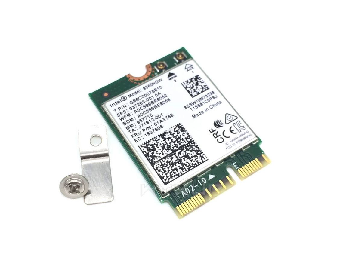Placa De Rede Sem Fio 9560ngw Ac Cnvio 1733m 2.4g/5g Dual Band Gigabit Wifi Bluetooth 5.0 Slowmoose