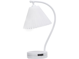 Abajur De Mesa Para Casa De Bonecas Em Escala 112 Com Cúpula Plissada Branca Simples Acessório De Gokoco