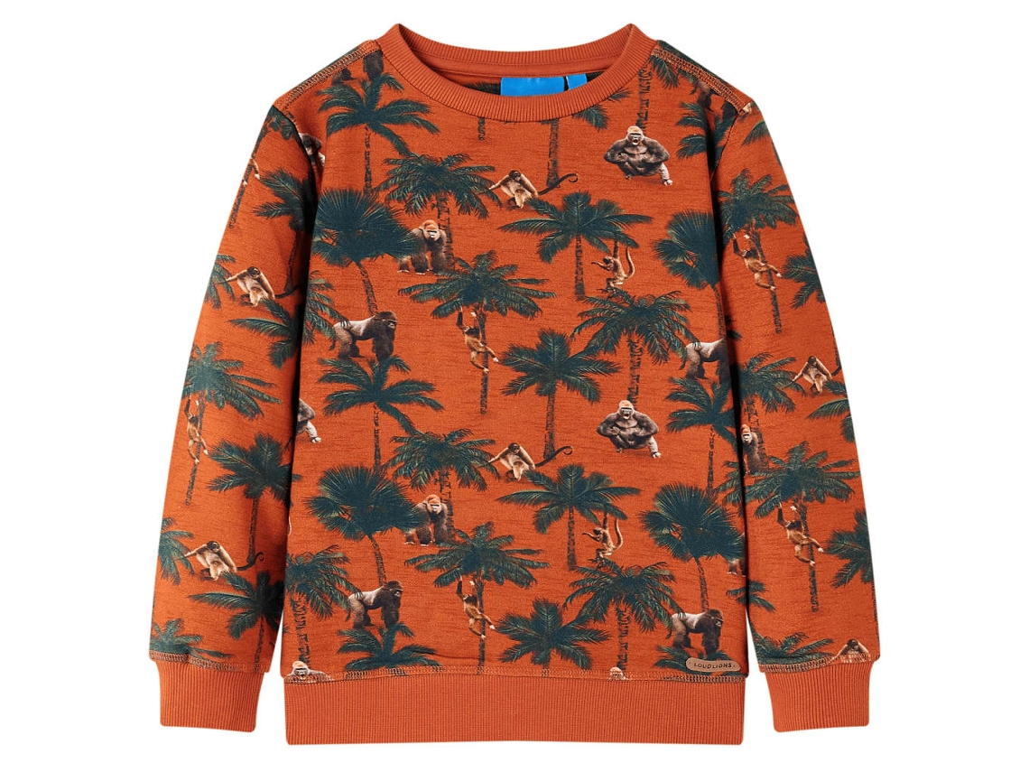 Sweatshirt Para Criança Cor Ferrugem-claro 128