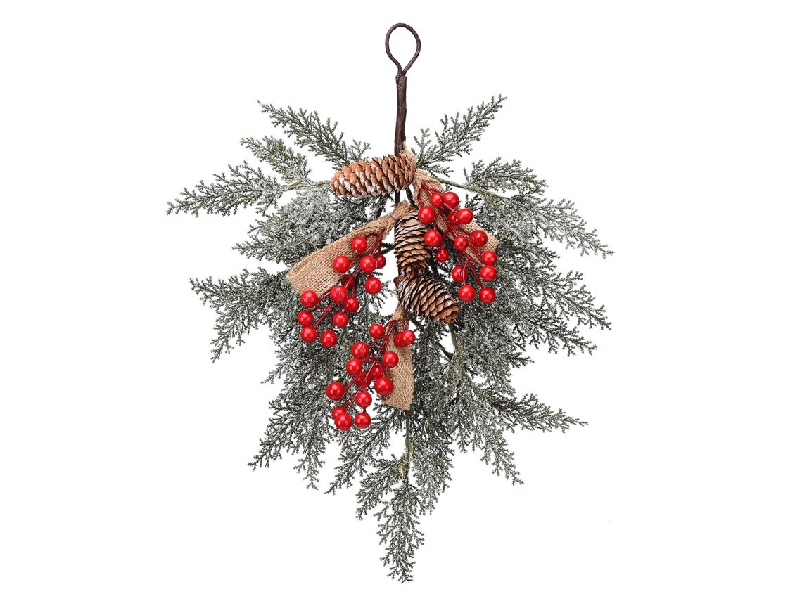 Coroadas De Visco De Natal (pacote Com 2, Decoração De Férias) Eoocoo