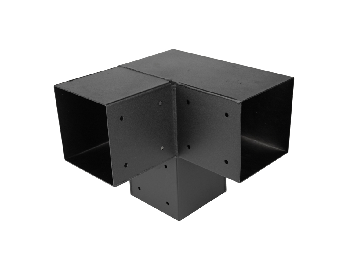 Conexão de Canto para Pergola WOVAR para Vigas de 15x15 cm Modelo Cubo