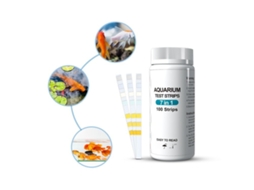Tiras Teste Água Aquário 7‑em‑1, Teste Rápido Ph, Dureza, Cloro Residual, Nitrito, Nitrato, Alcalinidade Total, Carbonato, Embalagem Em Tubo