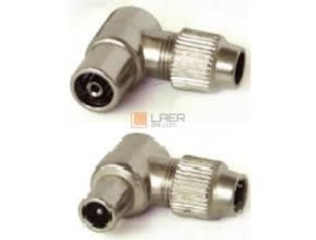 Antena Conector Angular Metálica Fêmea Ref 70121 FPLUS