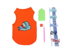 Camiseta Para Cachorro Bonita Suave Transpirable Com Padrão Animal E Pedras Strass Roupa De Mascota Laranja Tamanho L
