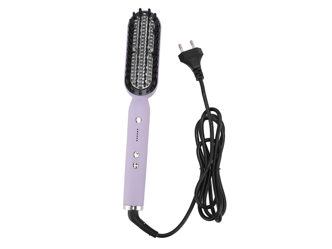 Pente De Alisamento De Cabelo Portátil Com Íons Negativos Alisador E Ondulador 2 Em 1 Bivolt 220-240v Para Mulheres