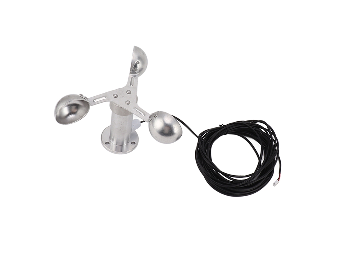 Sensor Anemômetro de Velocidade do Vento com 3 Copos Liga de Alumínio Primerox