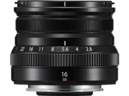 Objetiva FUJINON XF16mm f/2.8 R (Preto - Encaixe: Fujifilm X Mount - Abertura: f/2.8 - f/22-49)
