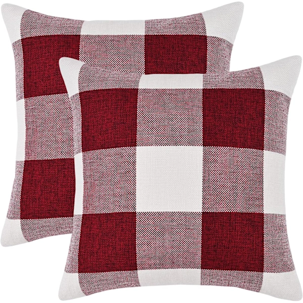 /ea/ Conjunto De 2 Fronhas Xadrez Búfalo - 45*45cm