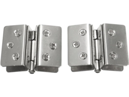 De Aço 180 Graus Para Porta Box Vidro Com Vidros 6 Mm A 12 (pacote 2