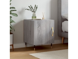 Vidaxl Mesa Cabeceira 40x40x50 Cm Derivados De Madeira Cinzento Sonoma