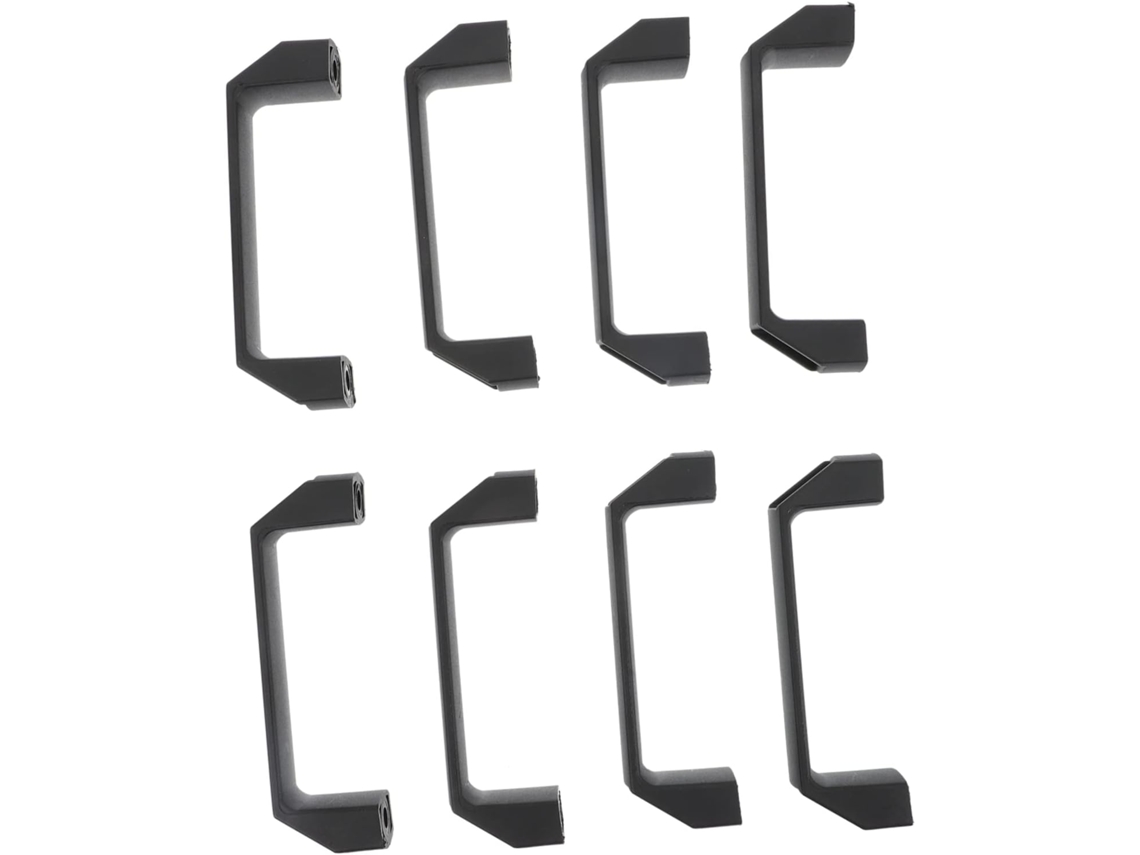 Gadpiparty Conjunto De 8-puxadores Quadrados Nylon Preto Para Portas, Guarda Roupas E Armários Ideal Para Casa Puxadores