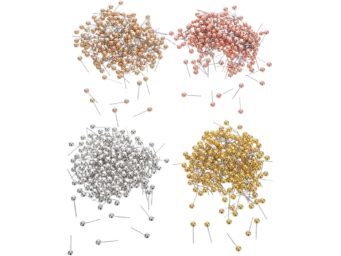 Tachinhas Redondas Betooky Para Murais E Mapas, 800 Unidades, Em Plástico E Aço Inoxidável Com Cabeça Esférica, Ideais