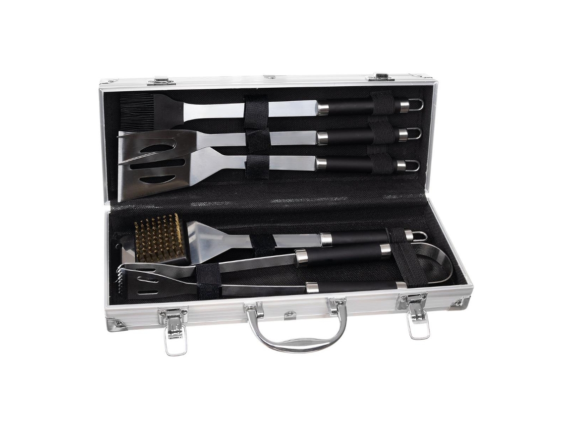 Acessórios para Churrasco NORTHIX 5 Peças e 1 Saco de Armazenamento