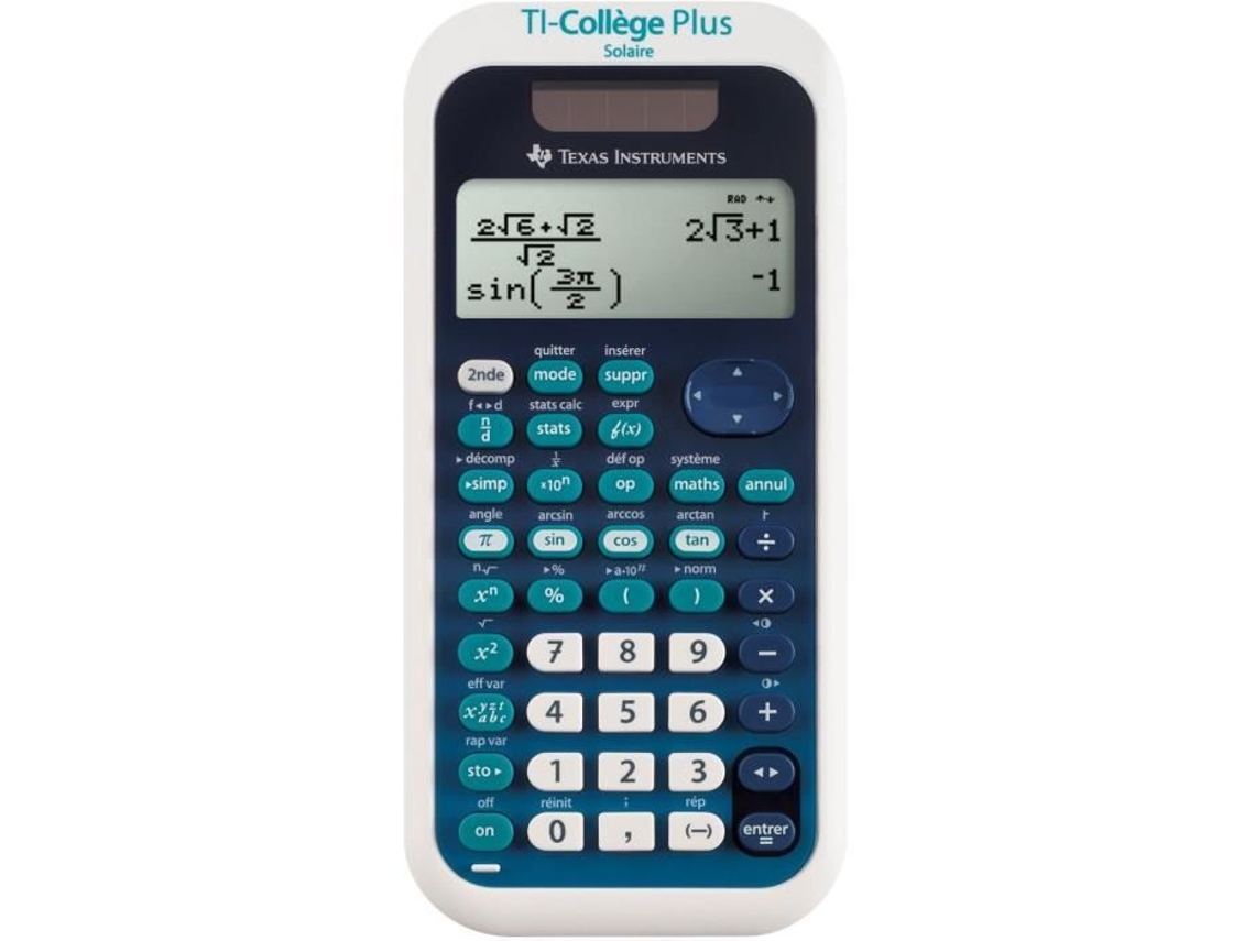 Calculadora Solar Hd Texas Instruments Ti College Plus