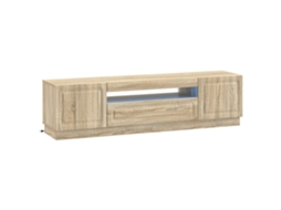 Vidaxl Gabinete De Tv Led Carvalho Sonoma Derivados De Madeira