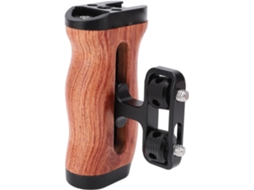 Suporte Lateral De Madeira Sorandy, Punho Ergonômico Para Câmera, Punho Ajustável Com Encaixe Para Sapata Fria E