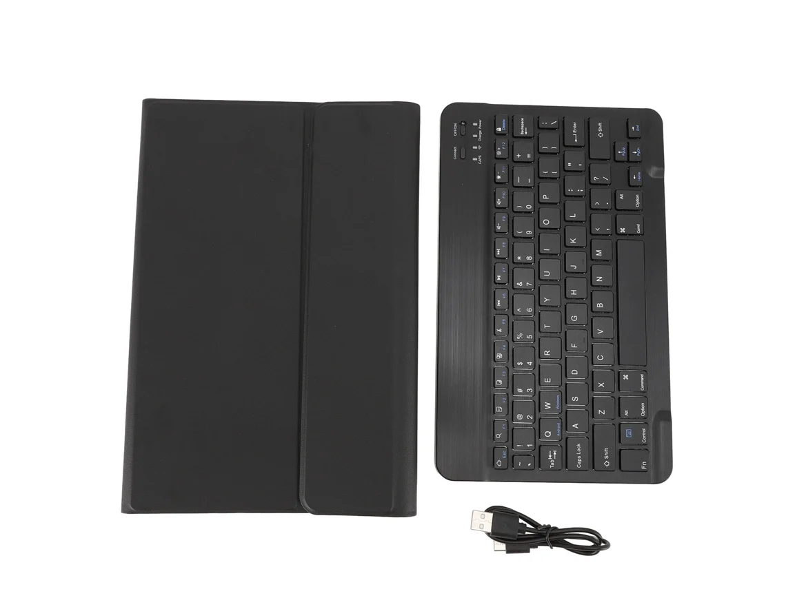 2026zentro-capa Com Teclado Bluetooth Desmontável Para Tablet 11 Polegadas Com Suporte Para Caneta Preta