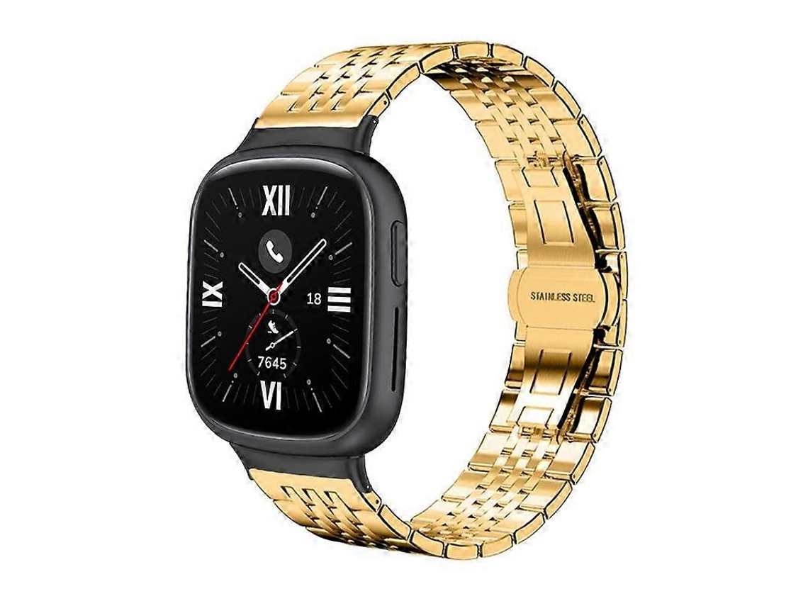 Pulseira De Relógio Xdfind Em Aço Inoxidável Maciço Com Sete Contas