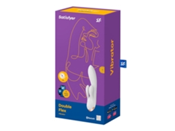 Vibrador Rabbit Conectado Double Flex Branco - Satisfyer