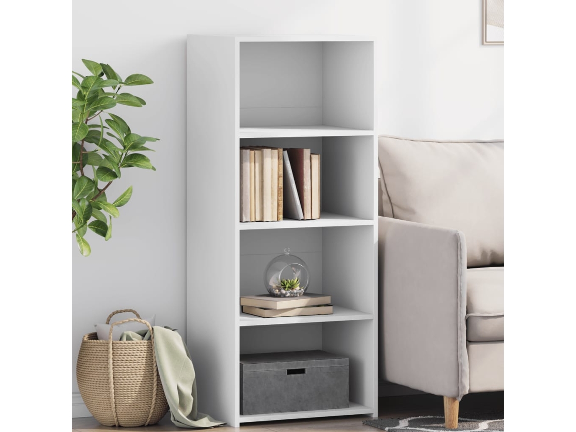 Armario alto 50x41x124 cm Derivados de madera Blanco