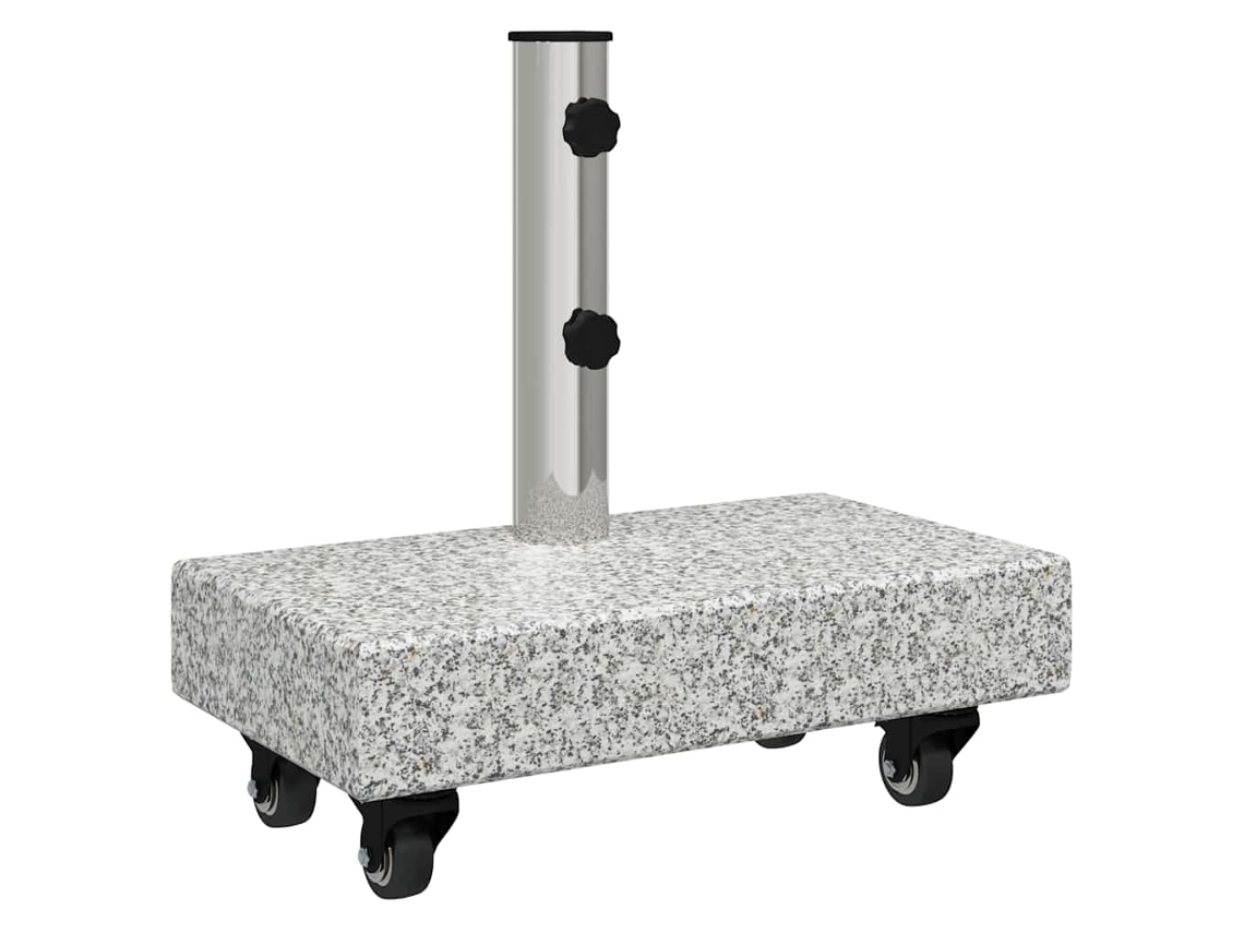 Base De Parasol Com Rodas Vidaxl Cinzento Granito
