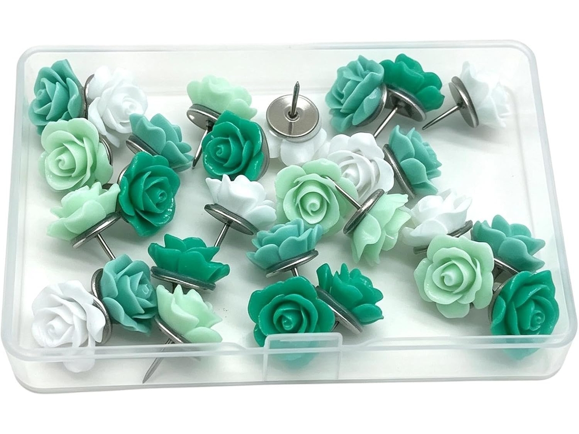 Conjunto De 30 Tachinhas Decorativas Fofas E Genéricas Com Estojo