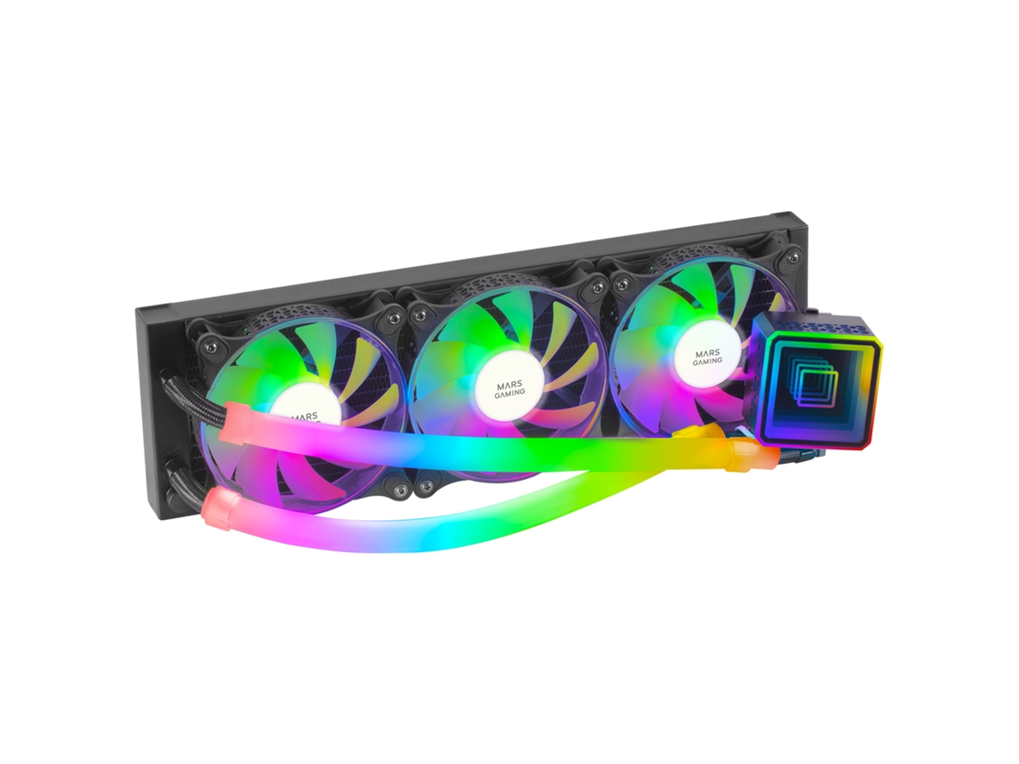 Cooler CPU MARS GAMING Ml-Ultra360 Tdp 650W Espelho Infinito Argb Preto