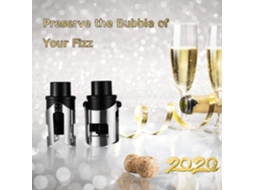 Conjunto De 2 Rolhas Para Champanhe, Vinho