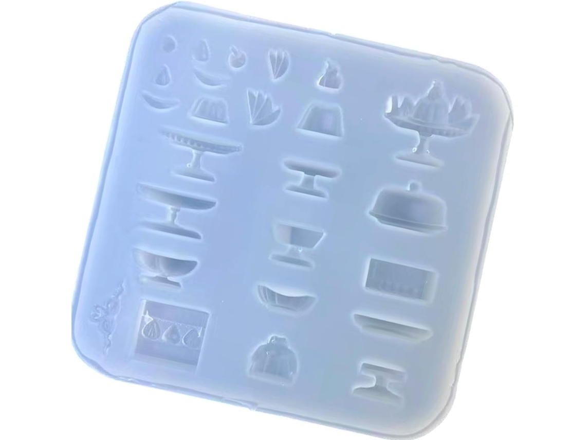 Molde De Silicone Para Sobremesas Com Fatias E Formatos De Frutas