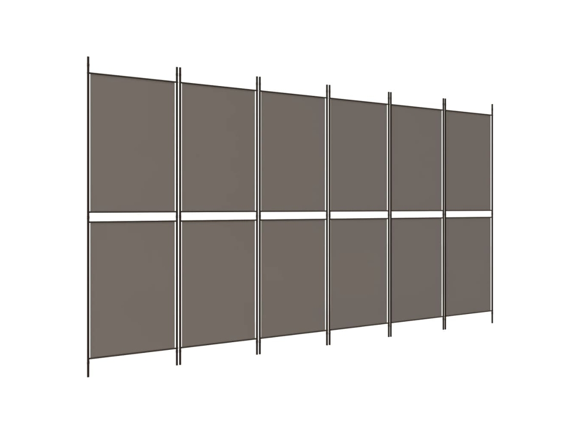 Room Divider, Room Dividers Vidaxl Antracite Tecido (300 X 220 Cm)