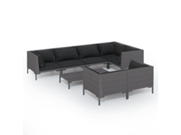 Garden Lounge Set, Garden Lounge Sets Vidaxl Cinzeto Rattan / Vime (n/a)