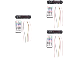 Placa Decodificadora Mp3 Bluetooth 5.0 Tripla, Dc 5v 12v, Módulo de Rádio Fm para Carro com Suporte para Tf e Usb. SFUSHOS