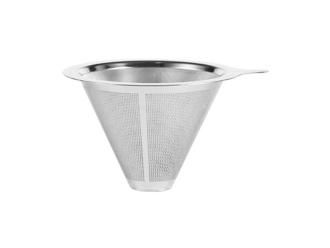 Filtro De Café De Aço Inoxidável 304, Camada Dupla, Malha Fina, Sem Papel, Reutilizável, Coador De Café, Cone, Coador, Funil, Aces Aquaforge