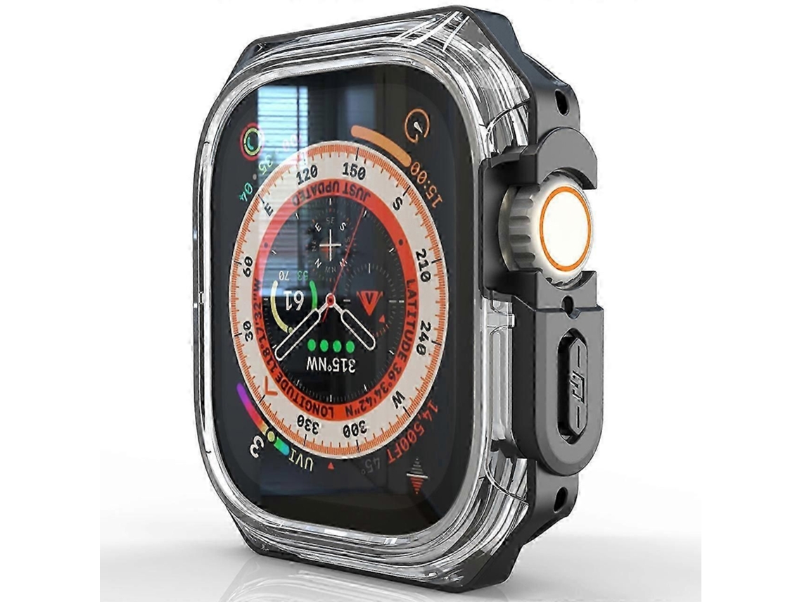 Capa Protetora De Borda Em Pc+tpu Para Smartwatch Compatível De 49 Mm - Midnight