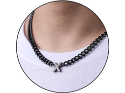 2026 cadena de Eslabón Cubano Con Letra Inicial A z de Acero Inoxidable 6.5mm 18+2 Pulgadas Regalo de Joyería para Hombres Mujeres Niños