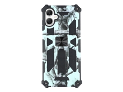 Capa Tkdaddy Para Samsung Galaxy A07 4g Com Suporte Pctpu Camuflagem Militar Verde Claro