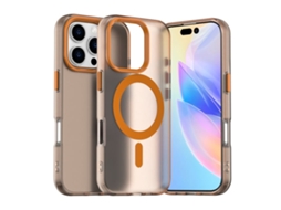 Capa Híbrida Para Iphone 16 Pro Max - Pc E Tpu Com Magsafe | Candy Design - Laranja