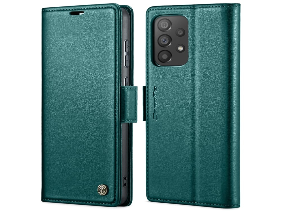 Capa Para Samsung Galaxy A73 5g Borboleta Fivela Litchi Textura De Telefone De Couro Rfid Antirroubo Azul Perolado