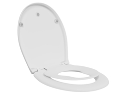 Conjunto 1 Assento De Vaso Sanitário Vidaxl Branco Polipropileno (47 X 37 X 4 Cm)
