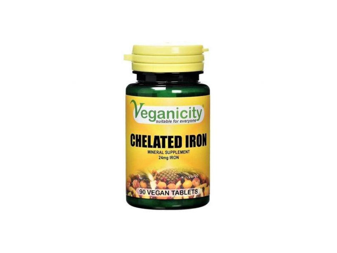 Ferro Quelato 24mg (90 comprimidos) Vegancity