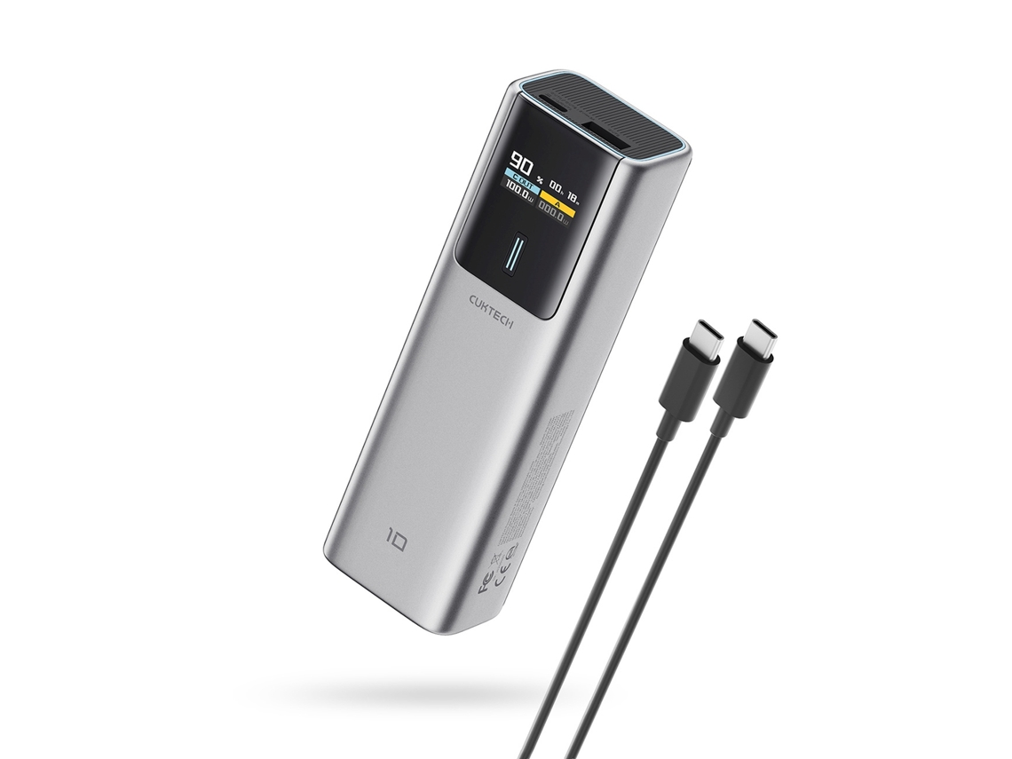 Powerbank 10000mah Usb c Usb a 150w Szary CUKTECH