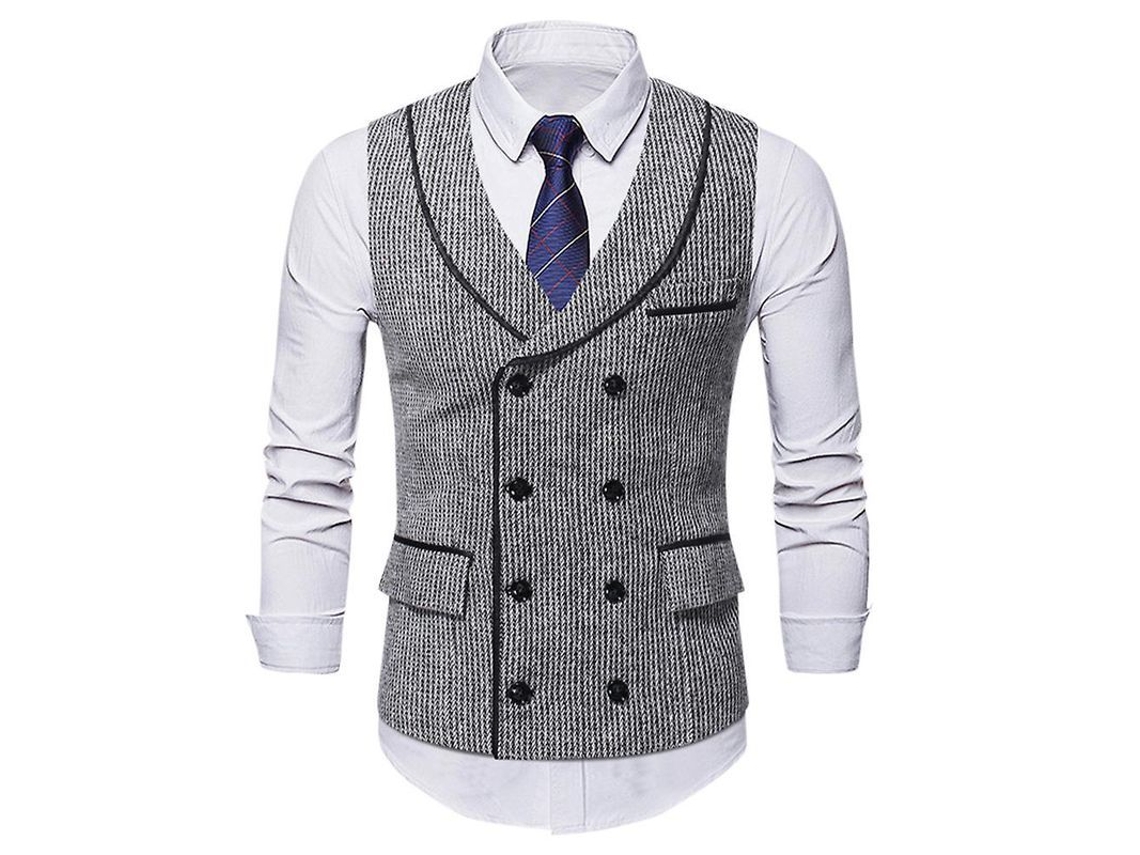 Fasst Chaleco Homem Mystdiy de Rayas com Cierre de Doble Filón Talla S a XL